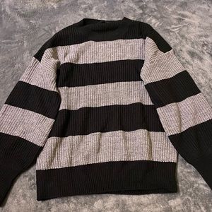 Fashion Nova striped oversized sweater